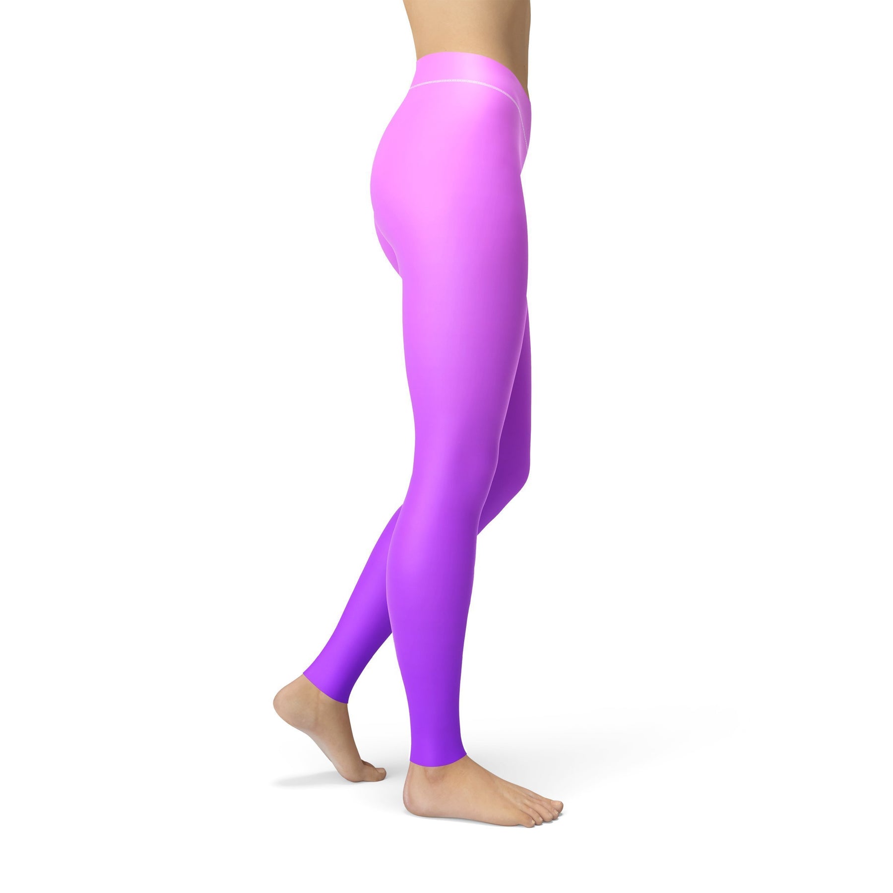Neon Pink Purple Ombre Leggings – Peachtoreach